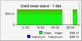 Used swap space